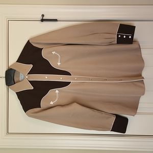 Vintage H Bar C Long Tail 16/35 Tan/Brown Pearl Snaps